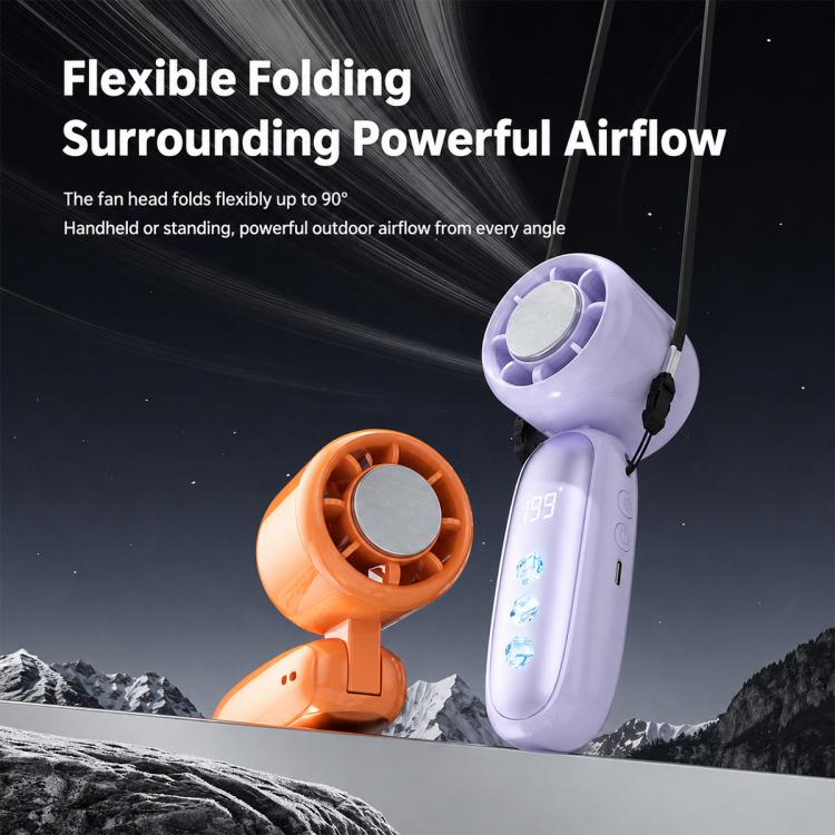 K22 Digital Display High-Speed ??Cooling Handheld Fan