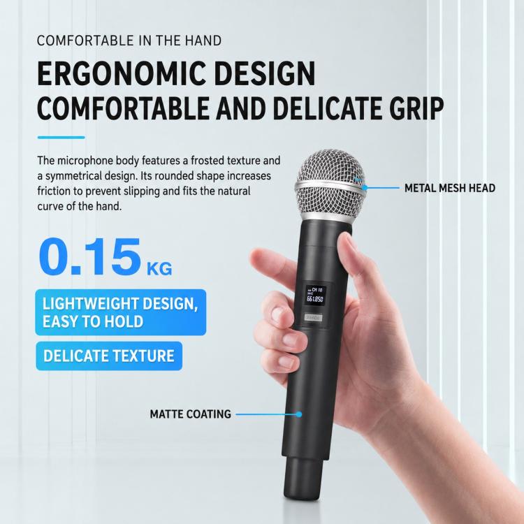 GE5 2 in 1 Wireless 2.4G Handheld Microphone