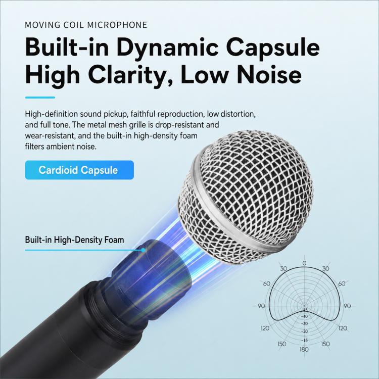 GE5 2 in 1 Wireless 2.4G Handheld Microphone