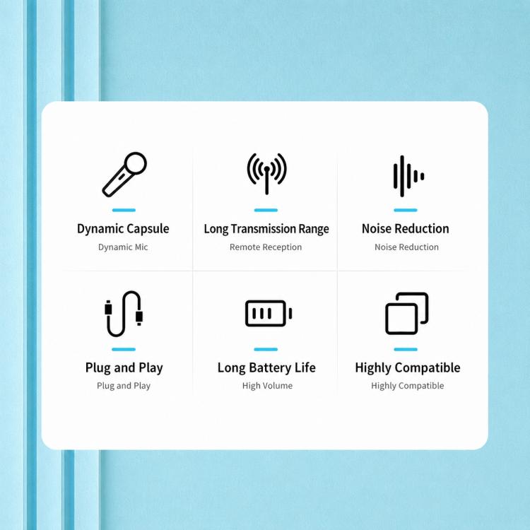 GE5 1 to 2 Wireless 2.4G Handheld Microphone