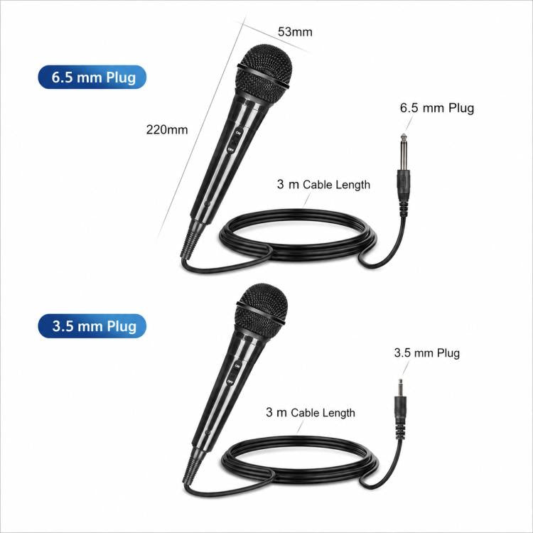 YS-02 Separate Wired Dynamic Microphone, 6.35mm, 3.5mm