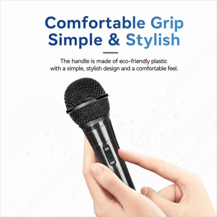 YS-02 Separate Wired Dynamic Microphone, 6.35mm, 3.5mm