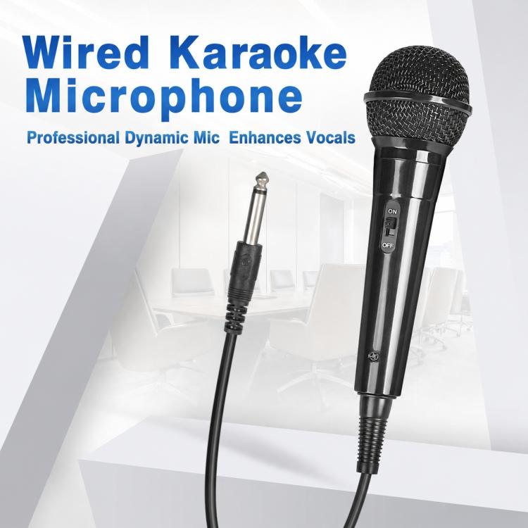 YS-02 Separate Wired Dynamic Microphone, 6.35mm, 3.5mm