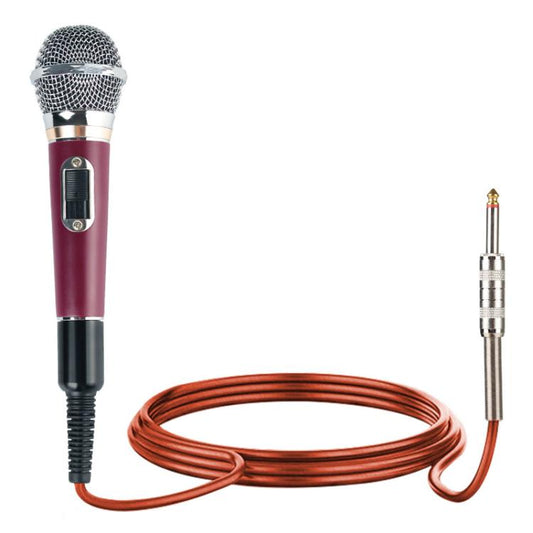 YS-308 Integrated Wired Dynamic Microphone for Karaoke Audio, 6.35mm