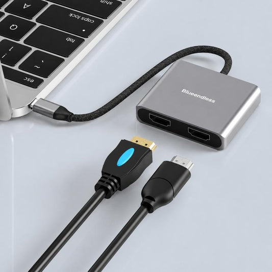 Blueendless HD201 Type-C to Dual HDMI 4K 60Hz Docking Station, HD201