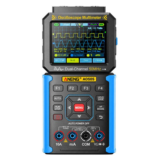 ANENG AOS05 3-in-1 Handheld Digital Oscilloscope Multimeter Dual-Channel 50MHz