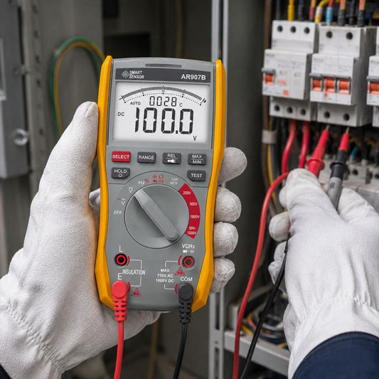 SMART SENSOR AR907B 2-in-1 High-Precision Digital Multimeter Insulation Resistance Tester, AR907B