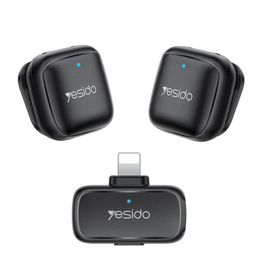 Yesido KR28 1 to 2 Standard Noise Reduction Wireless Lavalier Microphone with 8 Pin Receiver