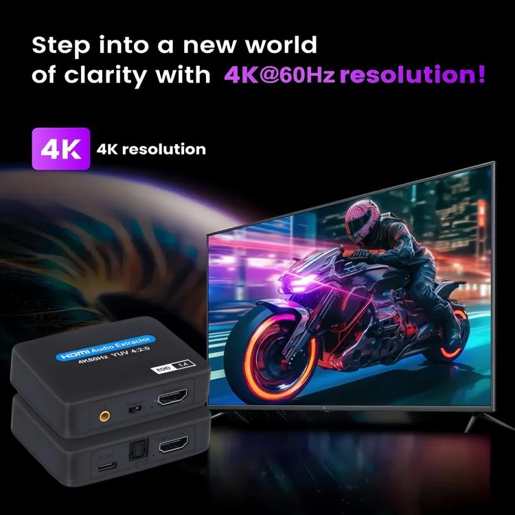 NK-330M 4K/60Hz HDMI 2.0 Audio Splitter Extractor