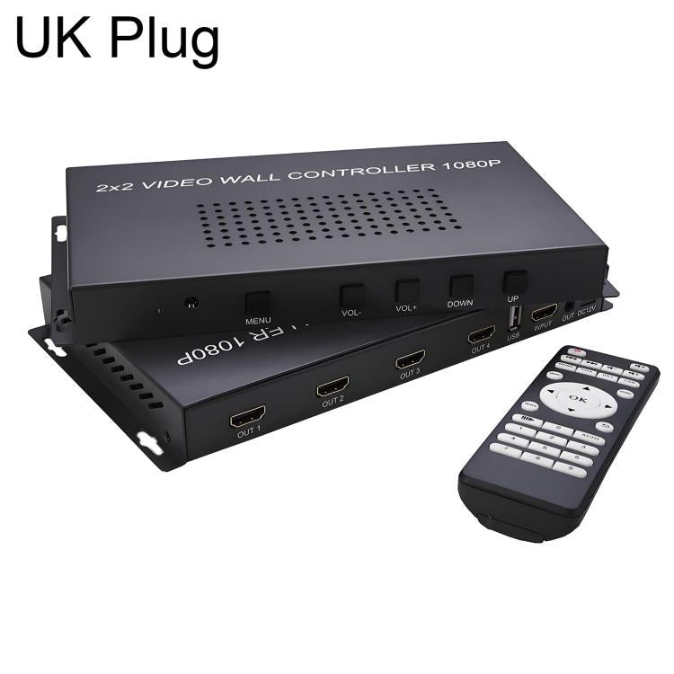 NK-BT44 HDMI 2x2 High-Definition Video Adapter with USB Interface, US Plug, EU Plug, UK Plug, AU Plug