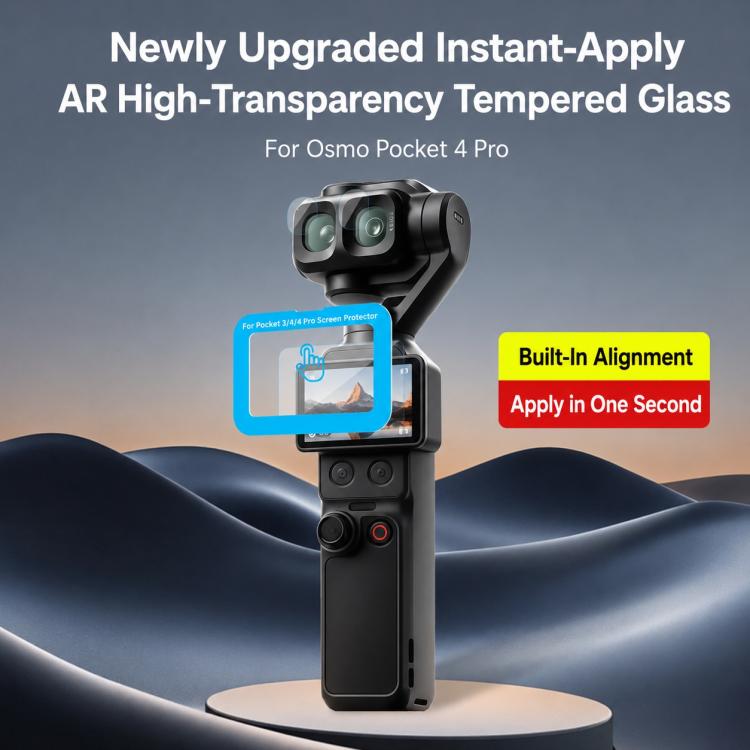 Xasurg AR Anti-Reflective Tempered Glass Screen Film, For DJI Osmo Pocket 4P / 4 / 3