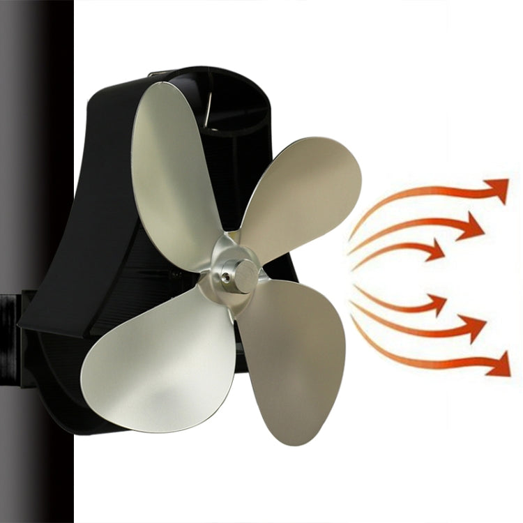 YL-105 4-Blade Aluminum Heat Powered Fireplace Stove Fan, YL-105 (Gold), YL-105 (Rose Red), YL-105 (Silver), YL-105(White), YL-105 (Black), YL-105 (Bronze), YL-105 (Grey)