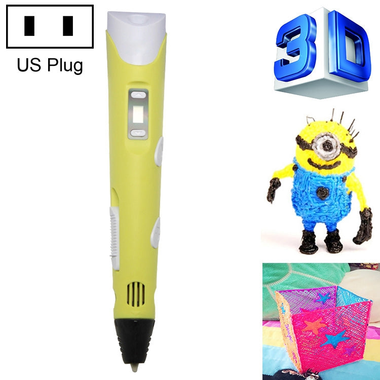 Hand-held 3D Printing Pen, US Plug, US Plug