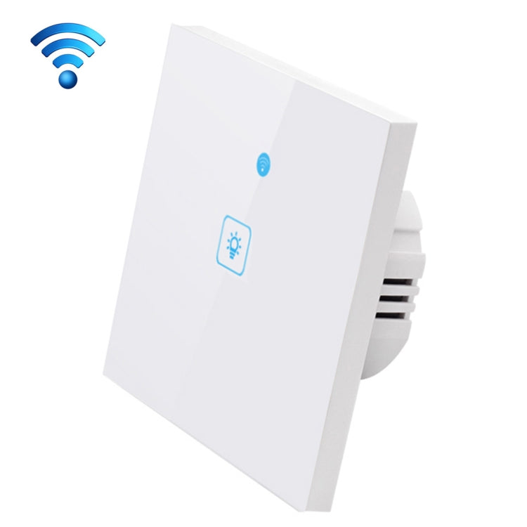 WS-EU-01 EWeLink APP & Touch Control 2A 1 Gang Tempered Glass Panel Smart Wall Switch, AC 90V-250V, EU Plug, 1 Gang