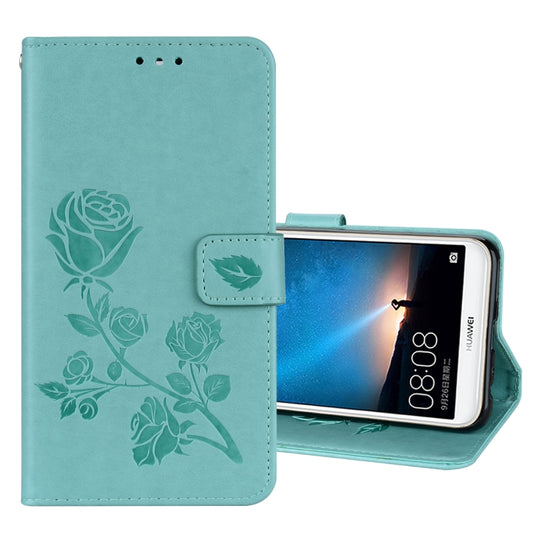 For Huawei Mate 10 Lite Rose Embossed Horizontal Flip Environmental PU Leather Case with Holder & Card Slots & Wallet, For Mate 10 Lite, For Huawei Mate 10 Lite, For HAW0148_B1, Huawei Mate 10 Lite