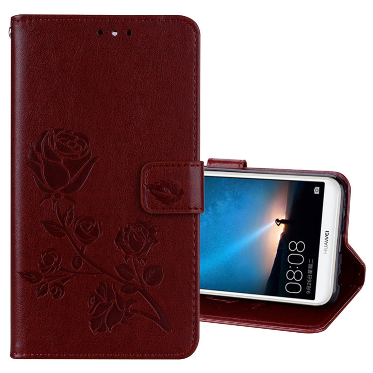 For Huawei Mate 10 Lite Rose Embossed Horizontal Flip Environmental PU Leather Case with Holder & Card Slots & Wallet, For Mate 10 Lite, For Huawei Mate 10 Lite, For HAW0148_B1, Huawei Mate 10 Lite