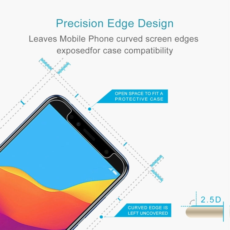 100 PCS 0.26mm 9H 2.5D Tempered Glass Film for Huawei Honor 7A, For Honor 7A(100 PCS)