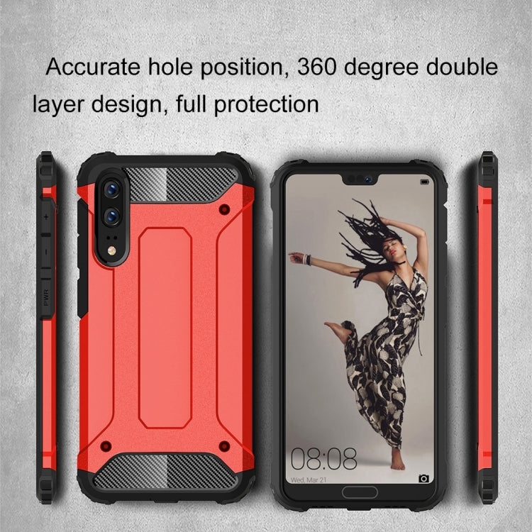 For Huawei  P20 Full-body Rugged TPU + PC Combination Back Cover Case , For Huawei P20, Huawei P20