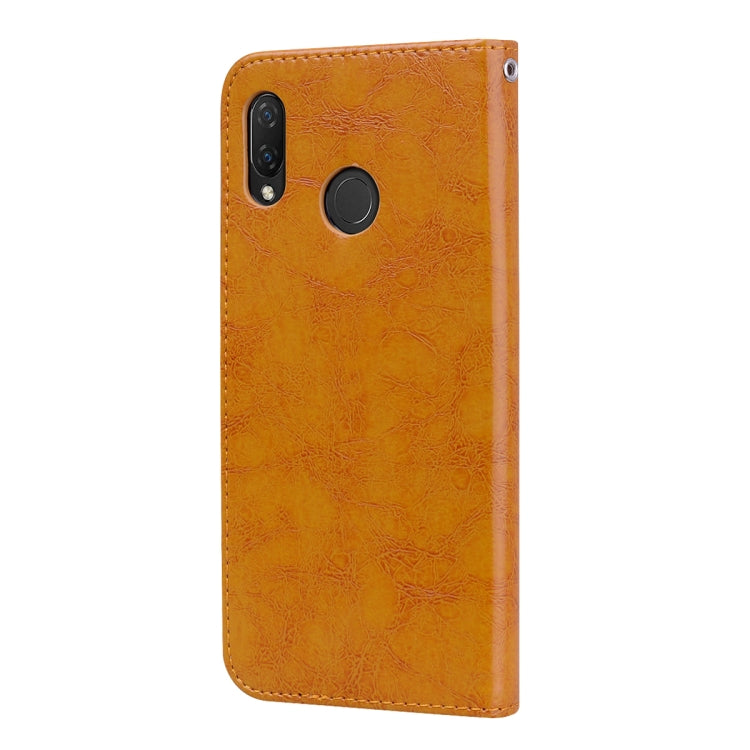 Business Style Oil Wax Texture Horizontal Flip Leather Case for Huawei Nova 3i & P smart Plus, with Holder & Card Slots & Wallet, For Huawei Nova 3i
