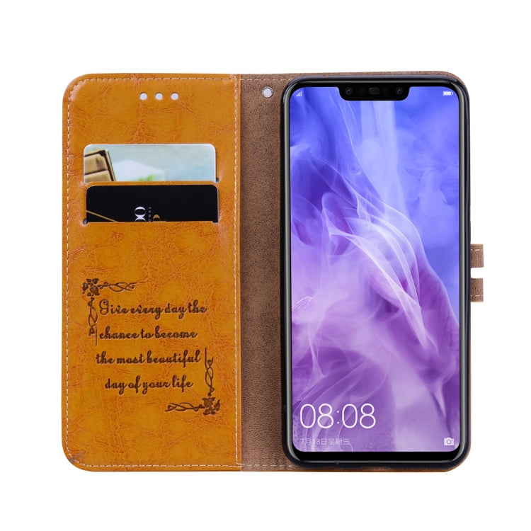 Business Style Oil Wax Texture Horizontal Flip Leather Case for Huawei Nova 3i & P smart Plus, with Holder & Card Slots & Wallet, For Huawei Nova 3i