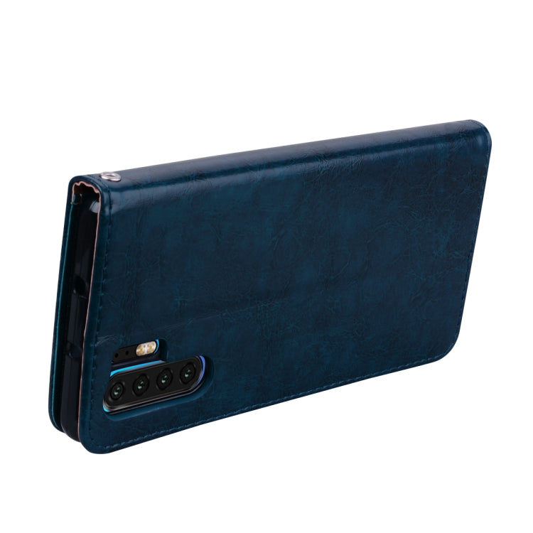 Business Style Oil Wax Texture Horizontal Flip Leather Case for Huawei P30 Pro, with Holder & Card Slots & Wallet, For Huawei P30 Pro