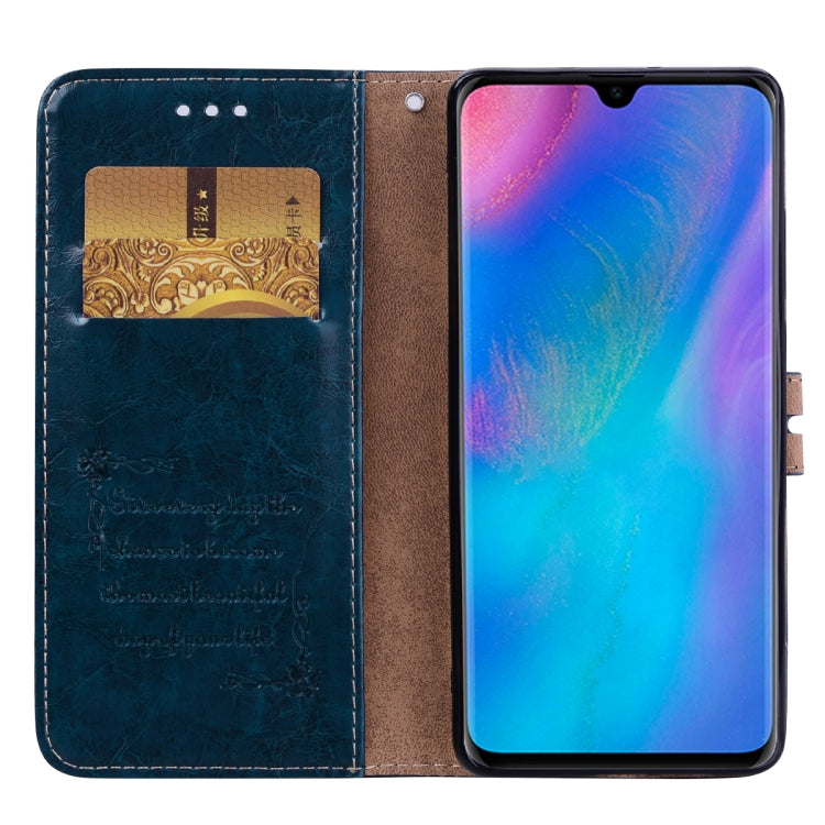 Business Style Oil Wax Texture Horizontal Flip Leather Case for Huawei P30 Pro, with Holder & Card Slots & Wallet, For Huawei P30 Pro