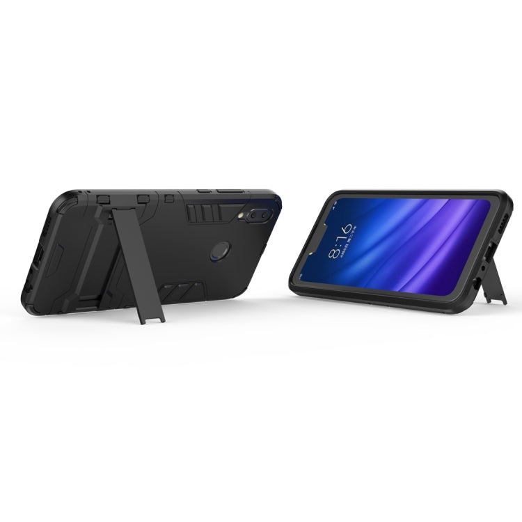 Shockproof PC + TPU Case for Huawei Y9 (2019) / Enjoy 9 Plus, with Holder, For Huawei Y9 (2019) / Enjoy 9 Plus, For Huawei Y9 (2019)