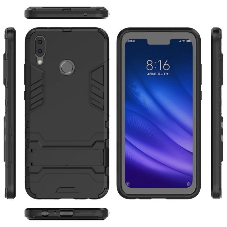 Shockproof PC + TPU Case for Huawei Y9 (2019) / Enjoy 9 Plus, with Holder, For Huawei Y9 (2019) / Enjoy 9 Plus, For Huawei Y9 (2019)
