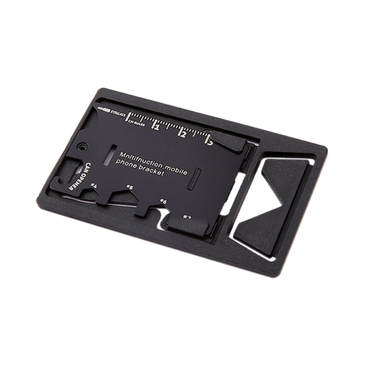 Multi-function Folding Stainless Steel Tool Card Bottle Opener Phone Holder