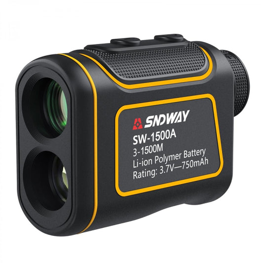 SNDWAY SW1500A Handheld Outdoor Waterproof Telescope Range Finder Distance Measurer, 1500m, 1500m