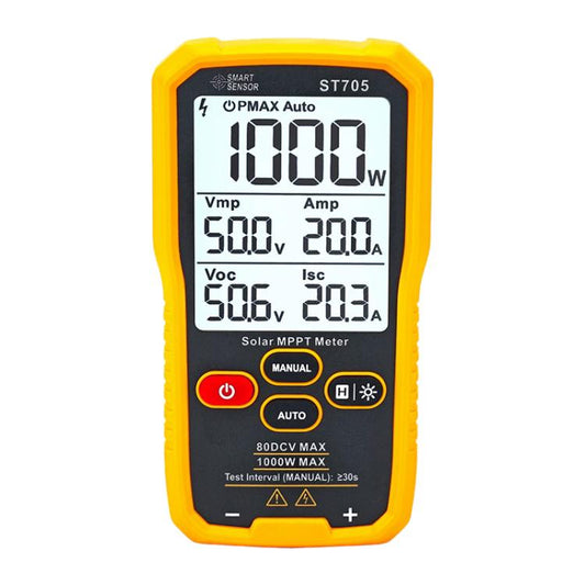 SMART SENSOR ST705 1000W Solar Panel Tester Meter MPPT Photovoltaic Multimeter, ST705