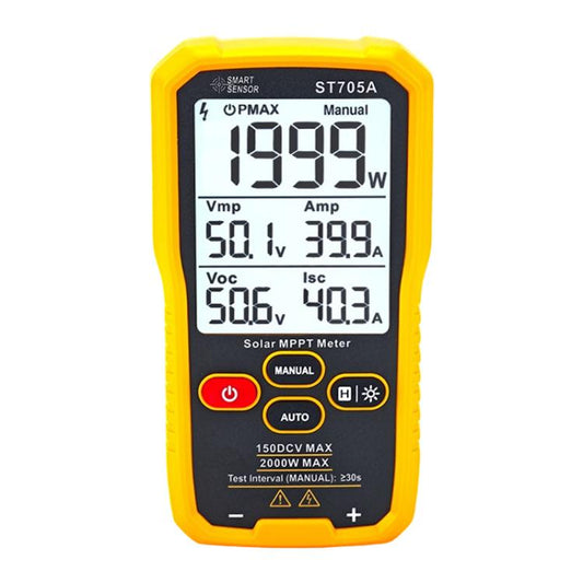 SMART SENSOR ST705A 2000W Solar Panel Tester Meter MPPT Photovoltaic Multimeter, ST705A