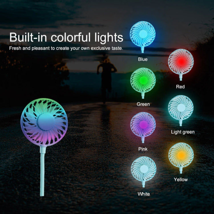 Creative Mini Hanging Neck Type Fan Outdoor LED Fan, F008, F008 (Blue), F008 (White), F008 (Black)