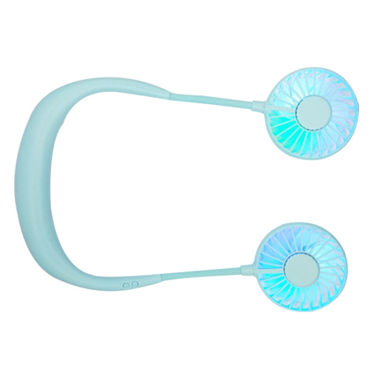Creative Mini Hanging Neck Type Fan Outdoor LED Fan, F008 (Blue), F008 (White), F008 (Black), F008