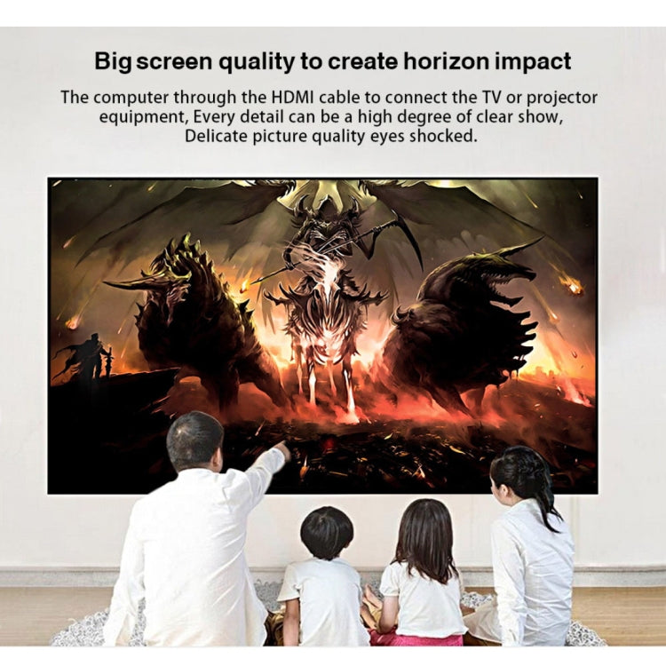 1m HDMI 1.4 Version 1080P Woven Net Line Blue Black Head HDMI Male to HDMI Male Audio Video Connector Adapter Cable, Length: 1m