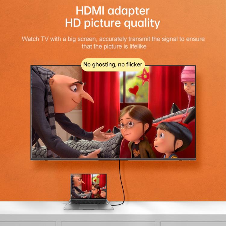 Micro HDMI Male to HDMI Female Gold-plated Head Adapter, Micro HDMI Male to HDMI Female