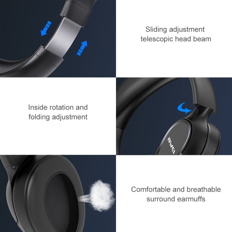AWEI A770BL Bluetooth 5.0 Stereo Wireless Bluetooth Headset