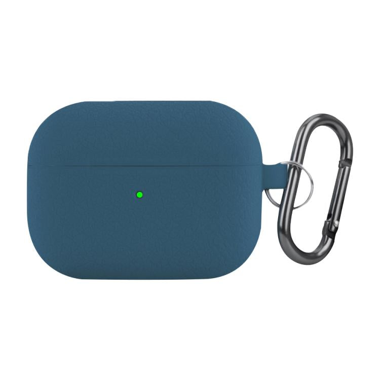 For AirPods Pro Litchi Texture Silicone Wireless Earphone Protective Case