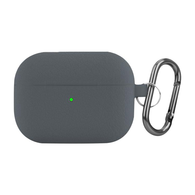 For AirPods Pro Litchi Texture Silicone Wireless Earphone Protective Case