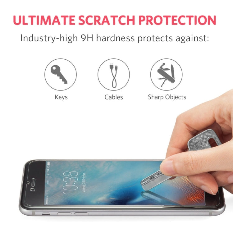 ENKAY for iPhone 6 Plus & 6s Plus Hat-Prince 0.26mm 9H+ Surface Hardness 2.5D Privacy Anti-glare Non-full Tempered Glass Film, For 6P & 6sP