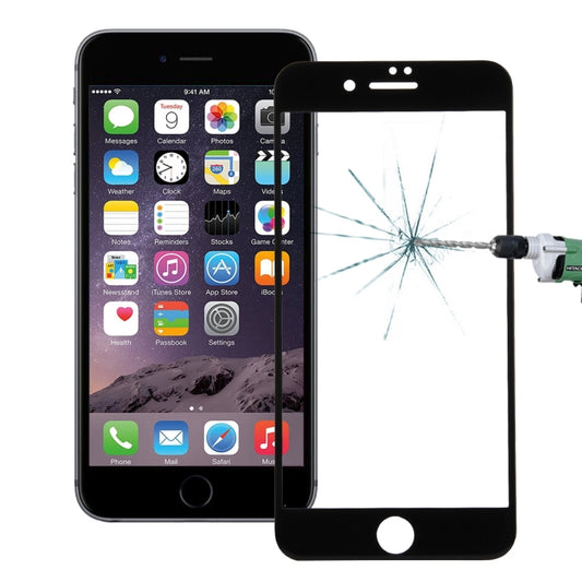 For iPhone 8 / 7 0.26mm 9H Surface Hardness 10D Curved Explosion-proof Colorized Silk-screen Tempered Glass Full Screen Film