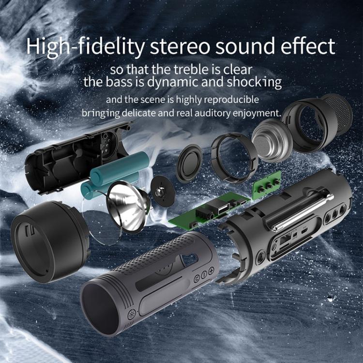 ZEALOT S1 Multifunctional Bass Wireless Bluetooth Speaker, Built-in Microphone, Support Bluetooth Call & AUX & TF Card & LED Lights