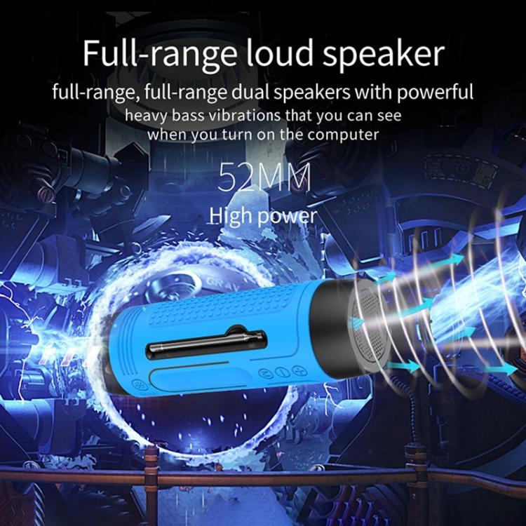 ZEALOT S1 Multifunctional Bass Wireless Bluetooth Speaker, Built-in Microphone, Support Bluetooth Call & AUX & TF Card & LED Lights