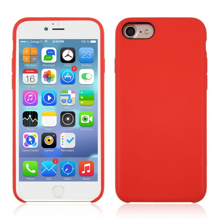 For iPhone 8 & 7 Pure Color Liquid Silicone + PC Shockproof Defender Case, For 8 & 7, iPhone 8 & 7