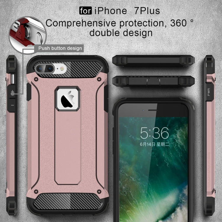 For iPhone 8 Plus & 7 Plus   Tough Armor TPU + PC Combination Case, For iPhone 7 Plus, For iPhone 8P & 7P