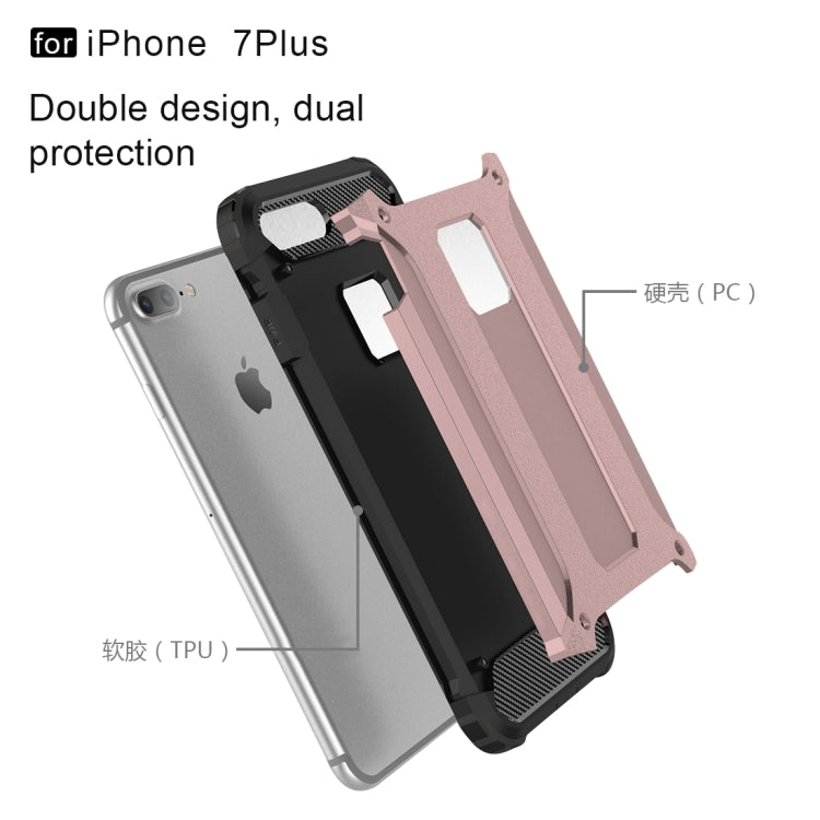 For iPhone 8 Plus & 7 Plus   Tough Armor TPU + PC Combination Case, For iPhone 7 Plus, For iPhone 8P & 7P