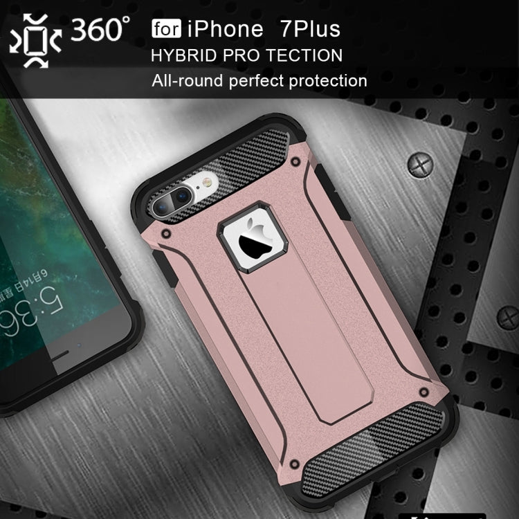 For iPhone 8 Plus & 7 Plus   Tough Armor TPU + PC Combination Case, For iPhone 7 Plus, For iPhone 8P & 7P