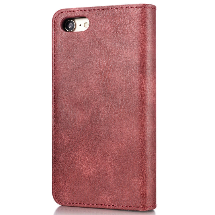 DG.MING for iPhone 8 & 7  Crazy Horse Texture Horizontal Flip Detachable Magnetic Protective Case with Holder & Card Slots & Wallet, iPhone 8 & 7