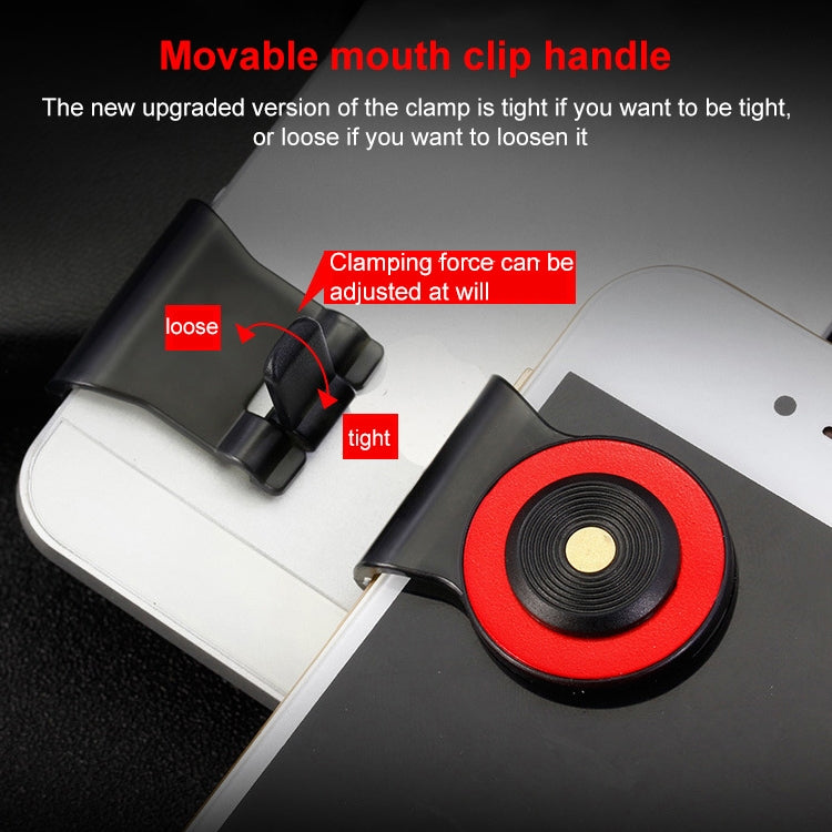A9 Direct Mobile Clip Games Joystick Artifact Hand Travel Button Sucker with Ring Holder for iPhone, Android Phone, Tablet, A9 Silver, A9 Gold, A9 REd