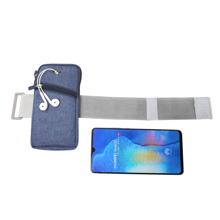 Multi-functional Universal Thin Sports Arm Bag Phone bag Wrist Pack with Earphone Hole for 6.5 Inch or Below Smartphones, Arm Size : 22-38cm